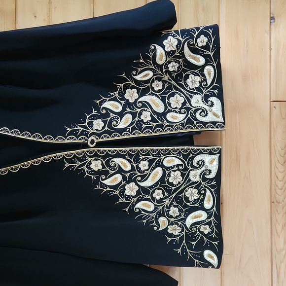 Vintage Ben Marc Int'l Embroidered Embellished Suit Blazer Size 18 - Picture 3 of 15